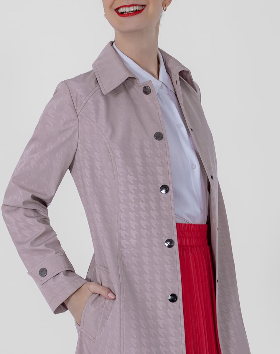 SHYLA | LONG TRENCH COAT WITH SHIRT COLLAR
