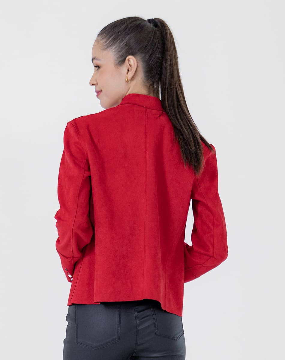 SHYLA | Suede Jacket With Cross Loose