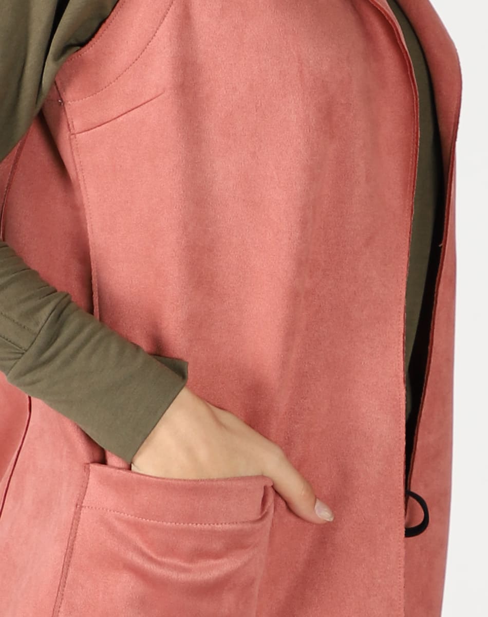 Lightweight suede vest