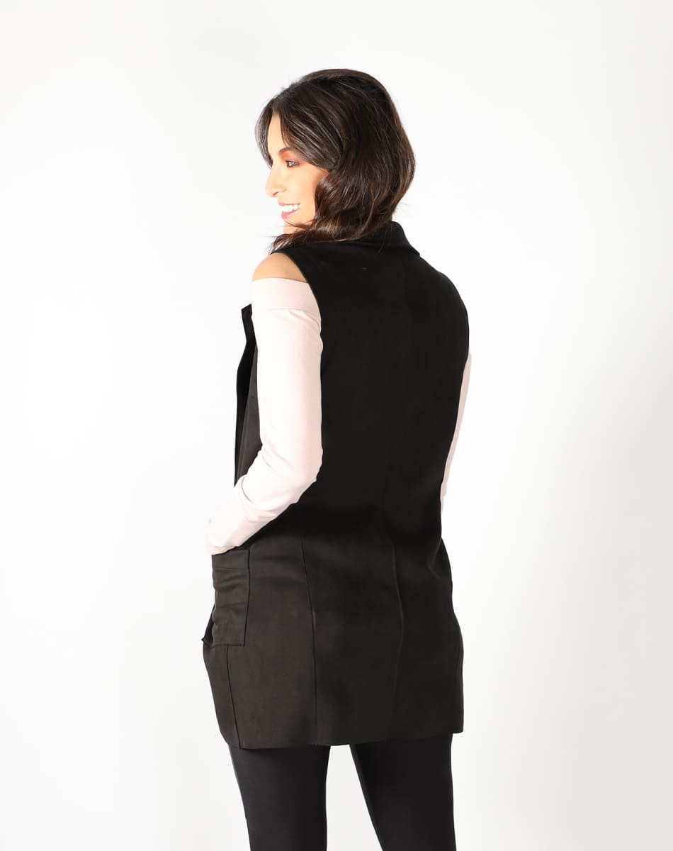 Lightweight suede vest