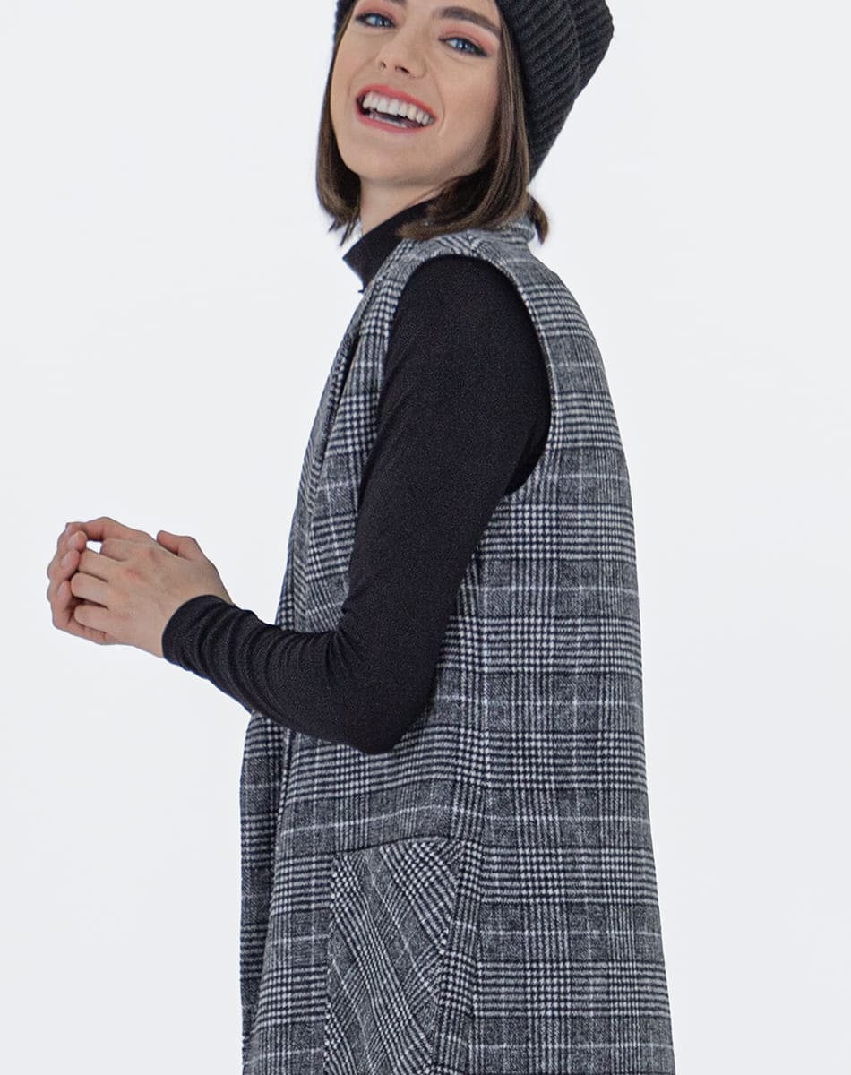 Lapeled Loose Vest