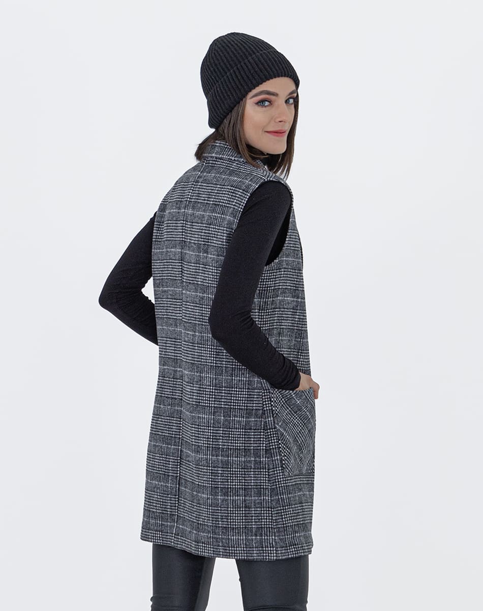 Lapeled Loose Vest