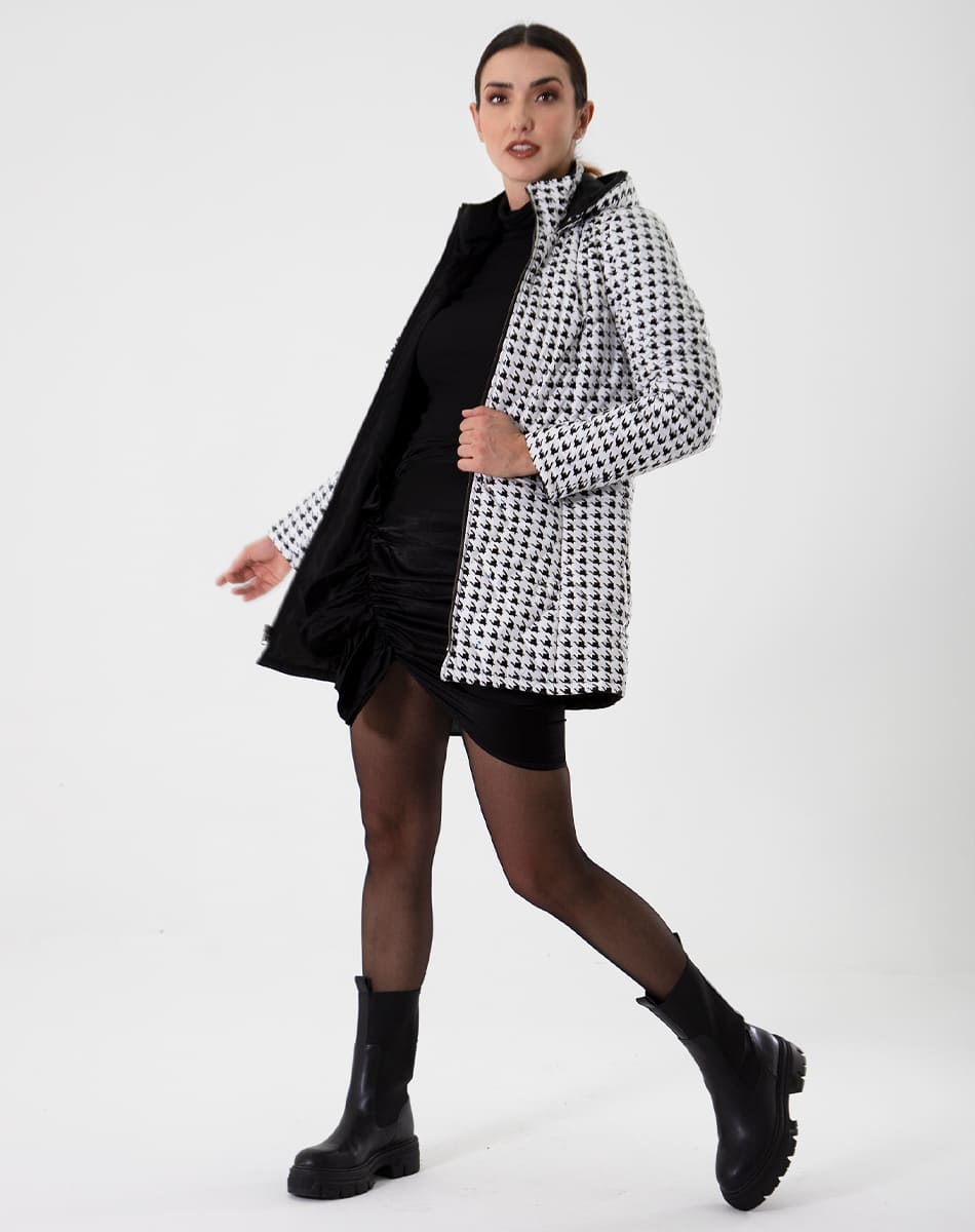 Hooded Printed Jacket