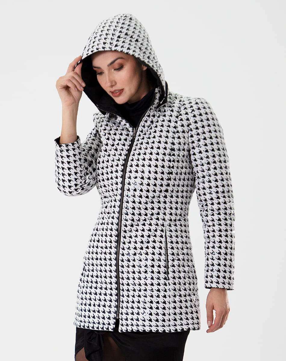 Hooded Printed Jacket