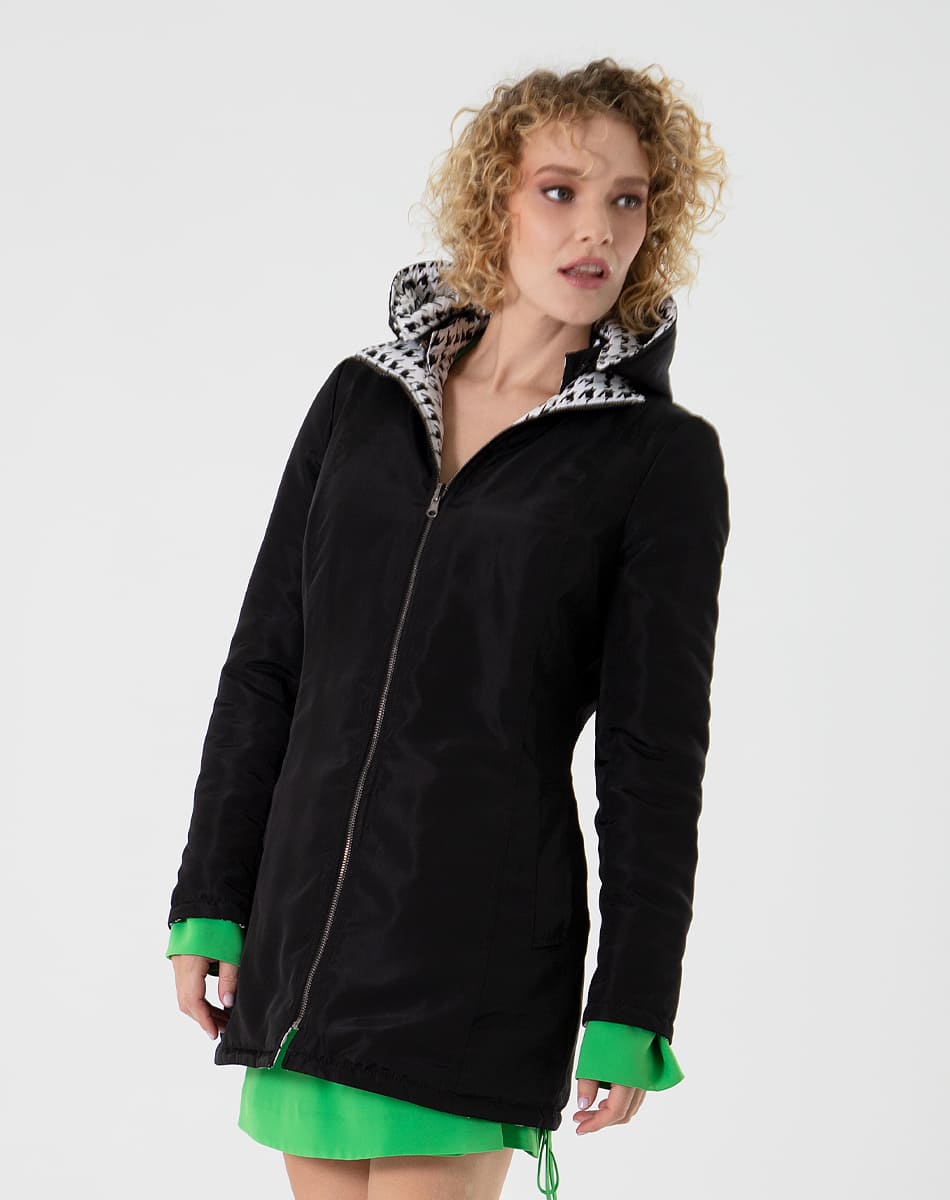 Hooded Printed Jacket