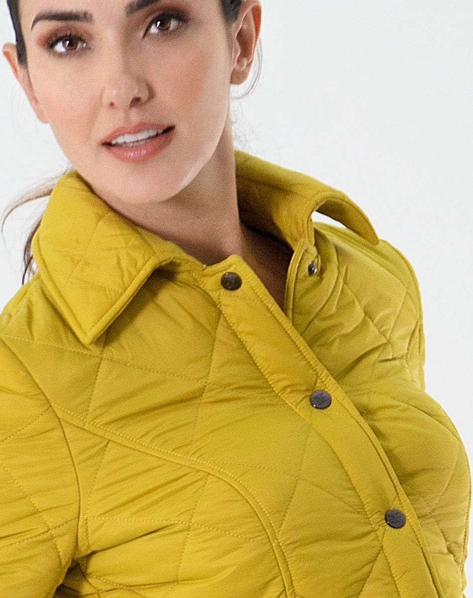 Quilted jacket with collar