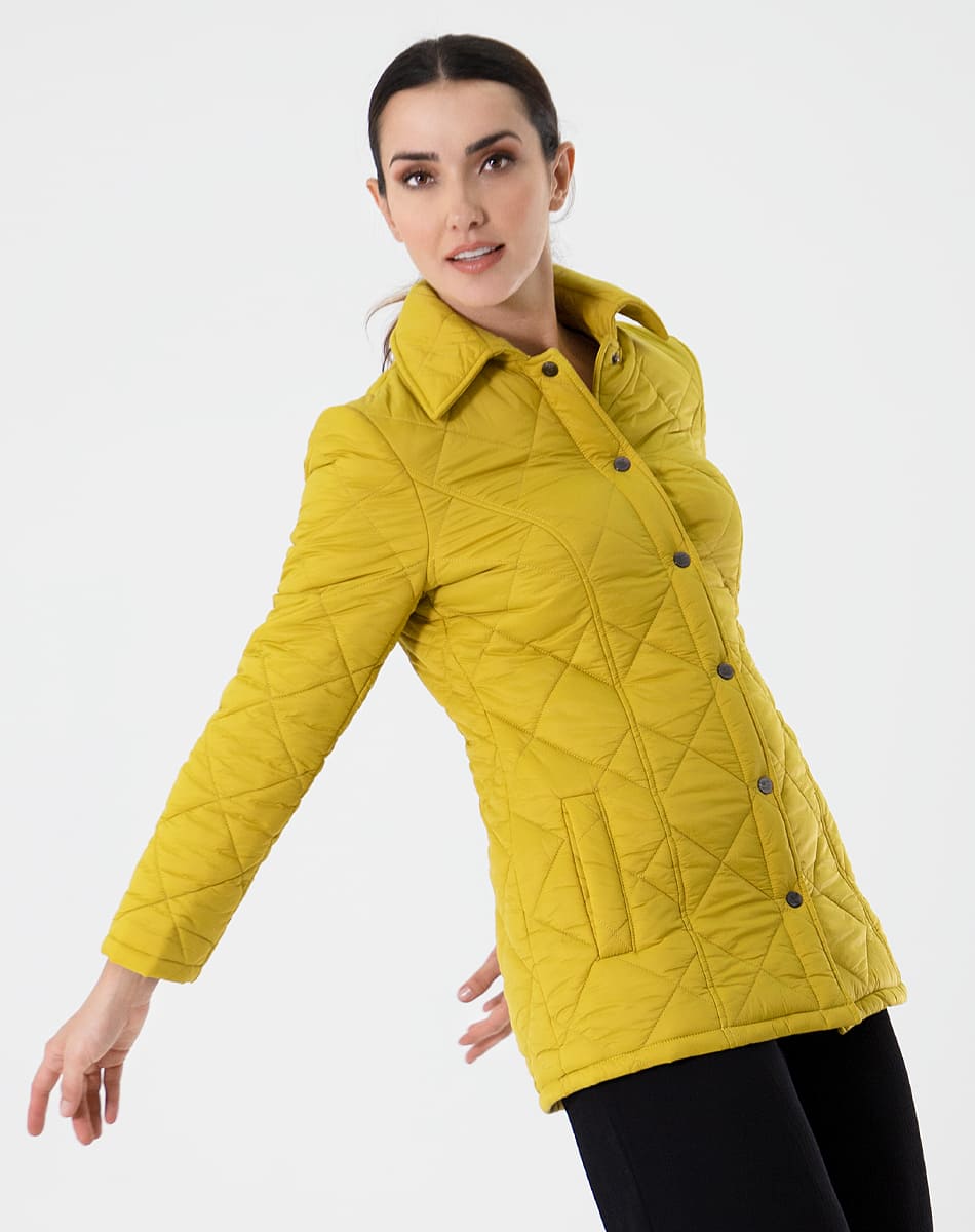Quilted jacket with collar