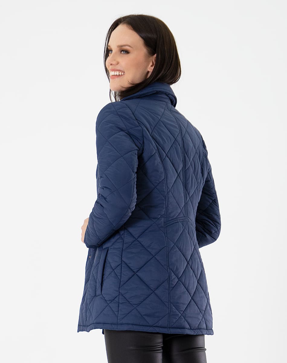 Quilted jacket with collar