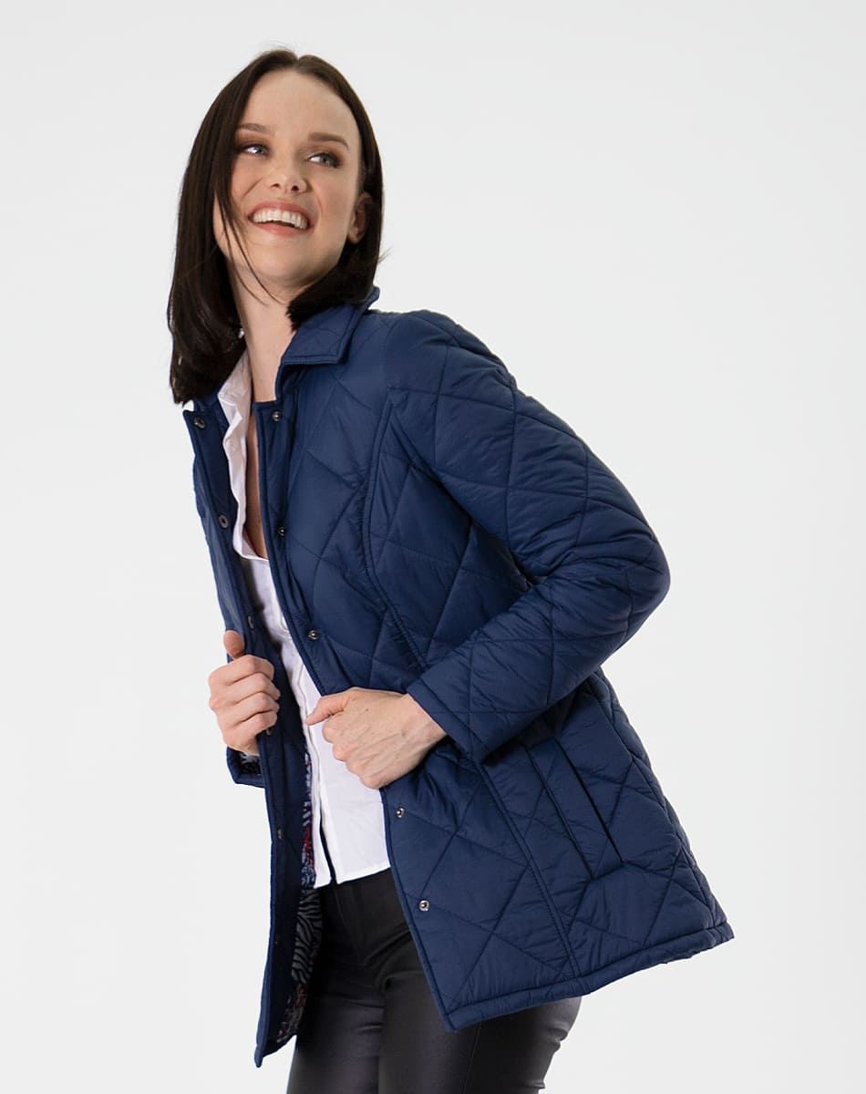 Quilted jacket with collar