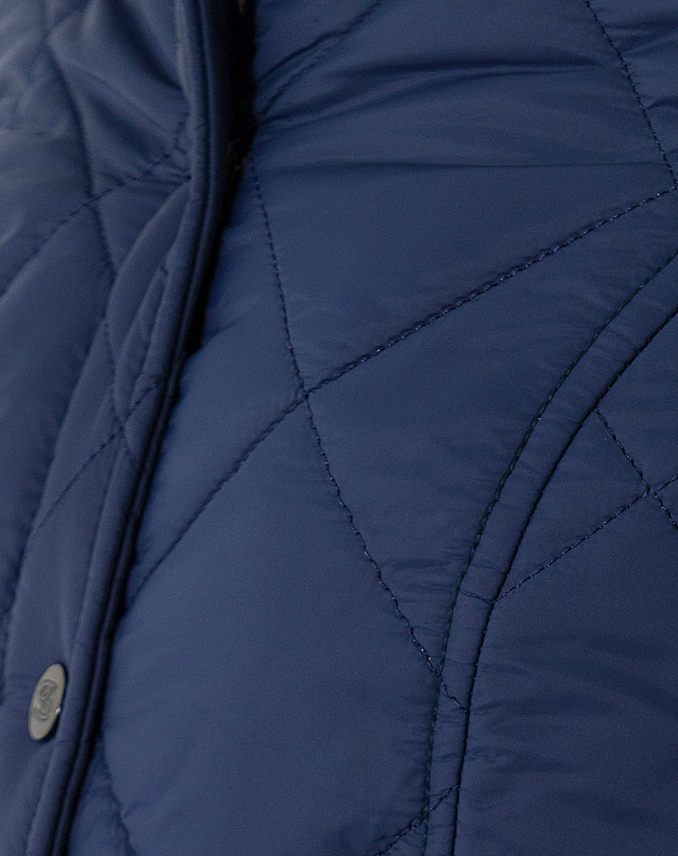 Quilted jacket with collar