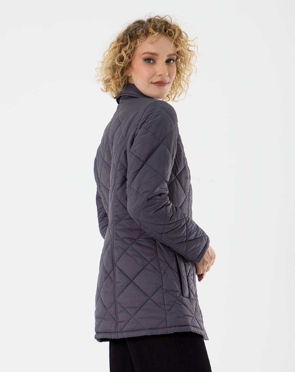 Quilted jacket with collar
