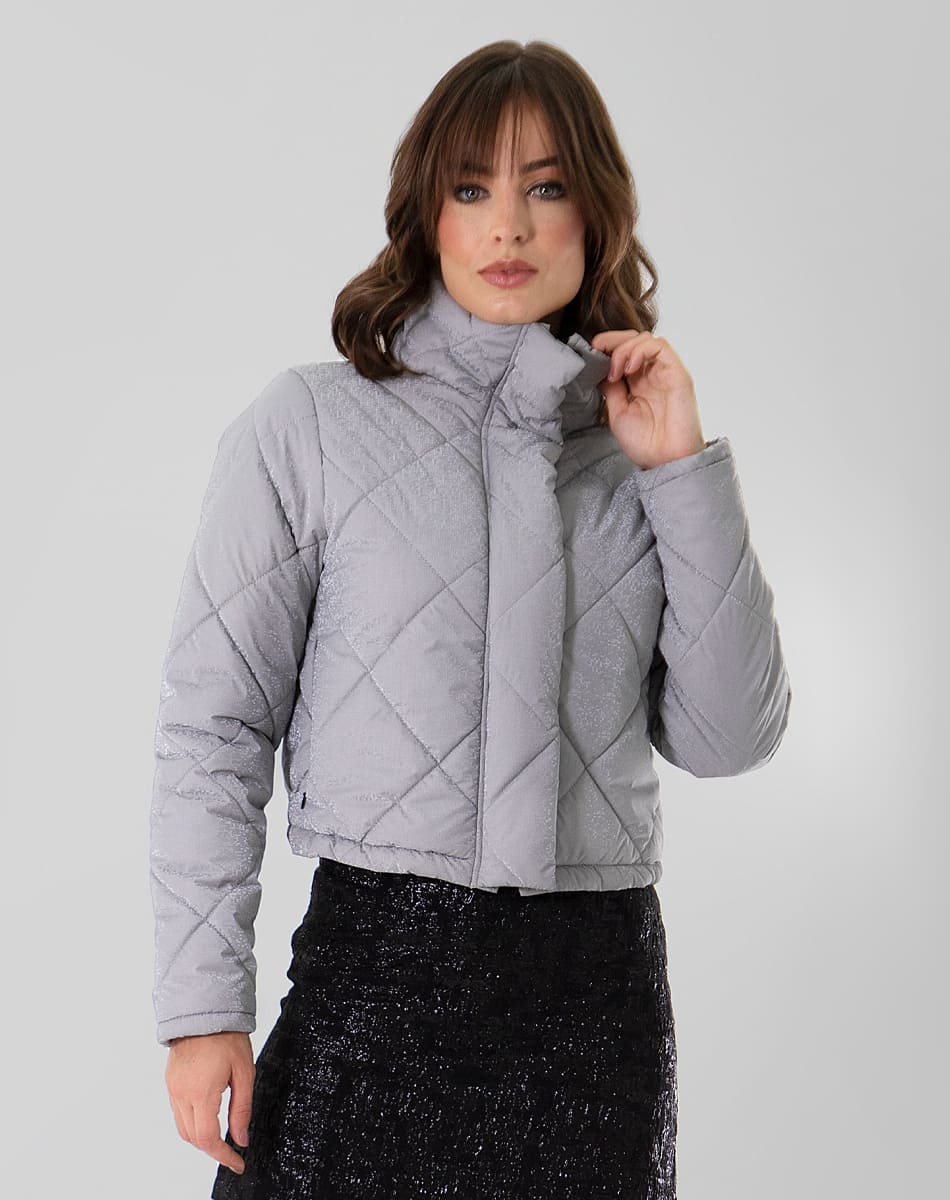 Short Padded High collar Jacket