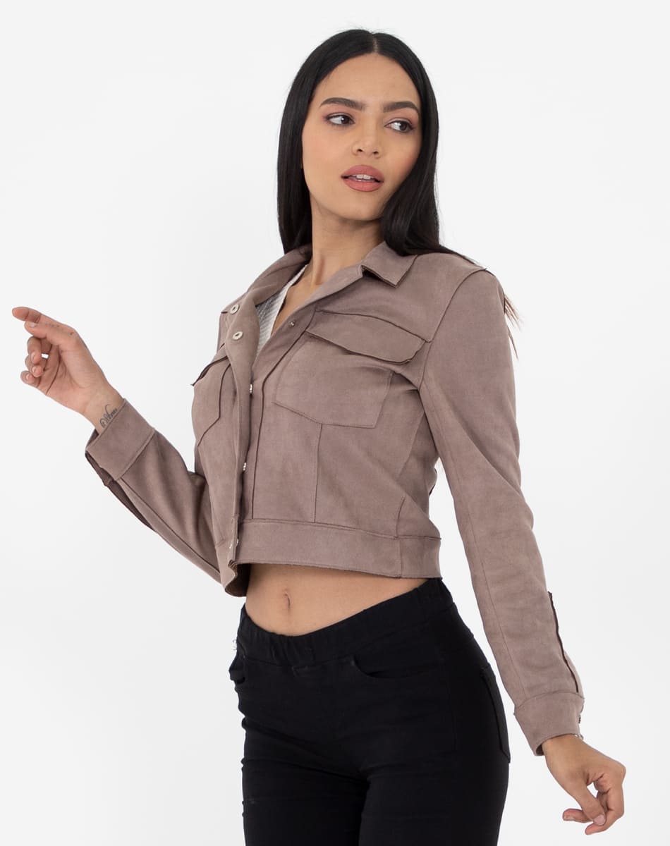 Short lenght Suede jacket