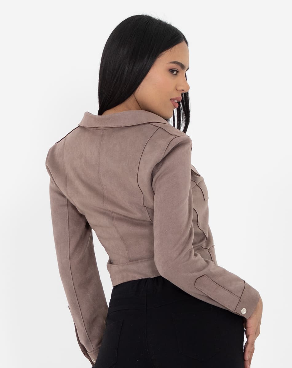 Short lenght Suede jacket