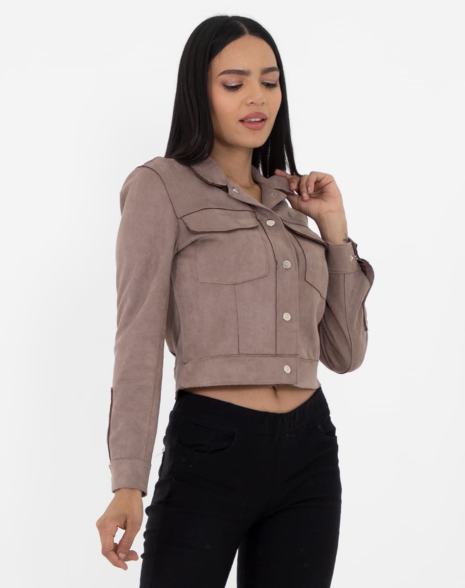 Short lenght Suede jacket