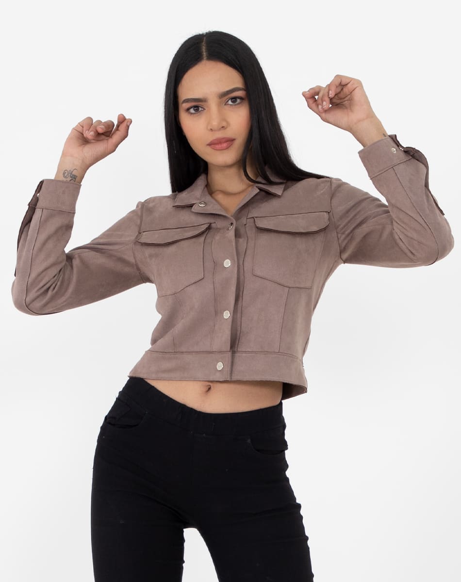 Short lenght Suede jacket