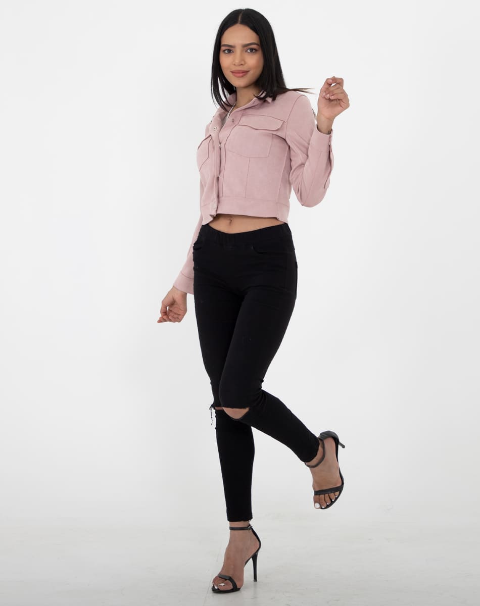 Short lenght Suede jacket