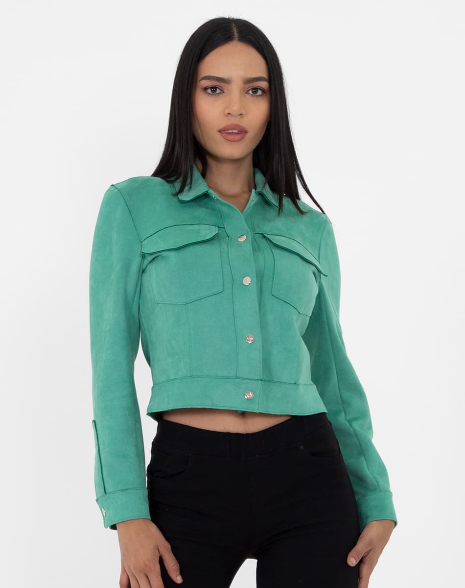 Short lenght Suede jacket
