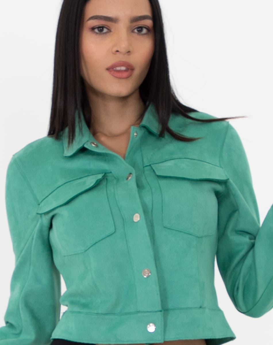 Short lenght Suede jacket