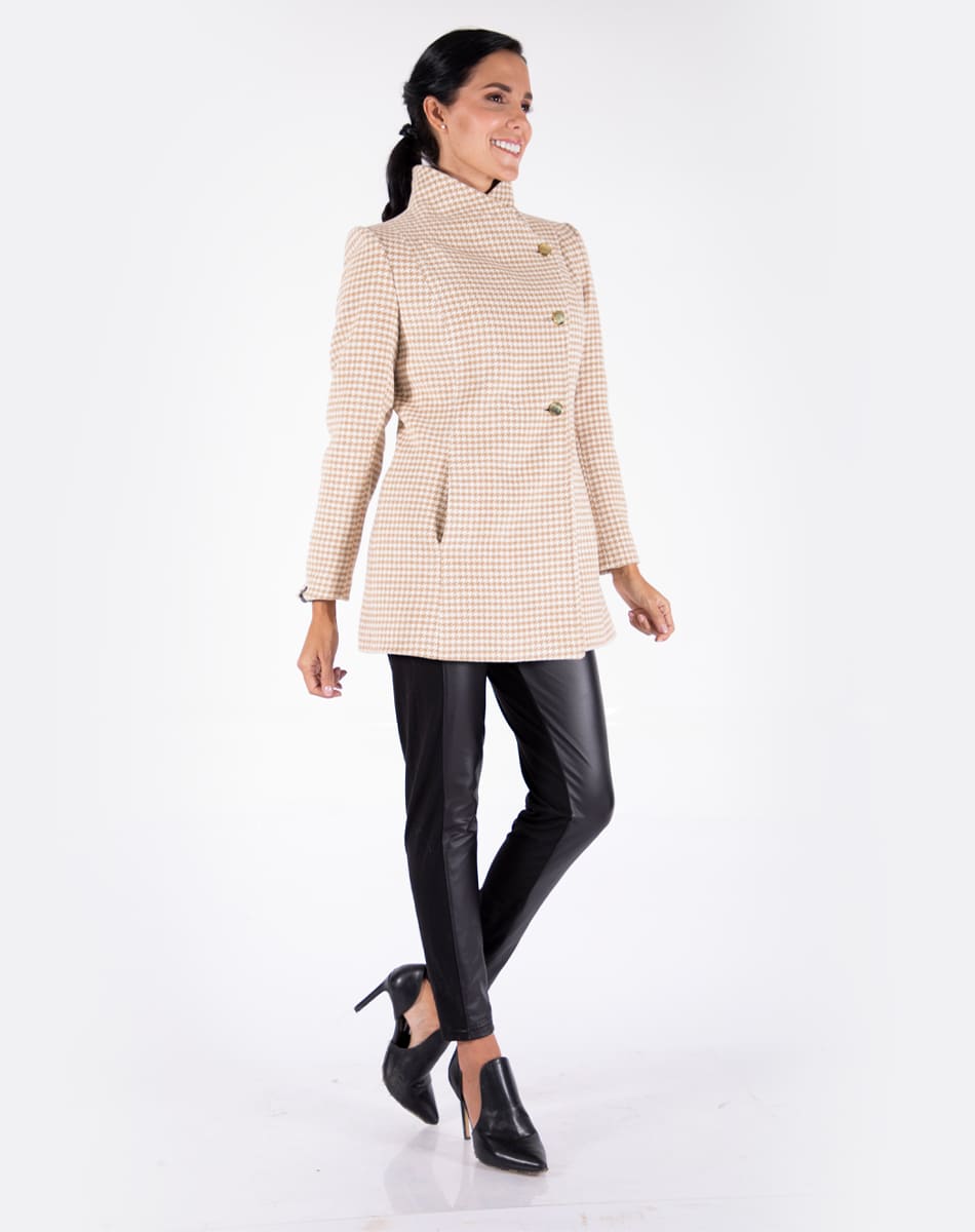 Coat With High Lapel