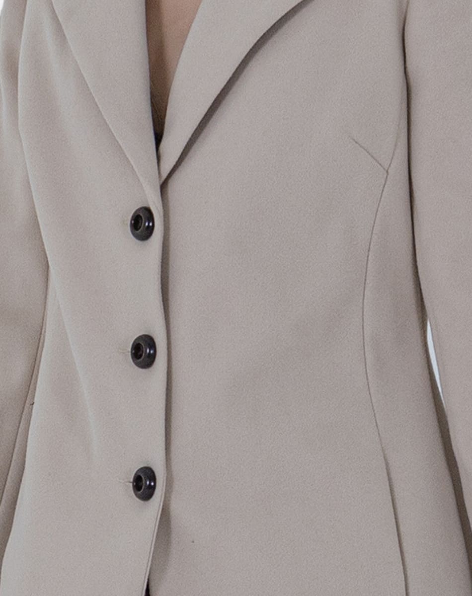 V Collar Midi Coat