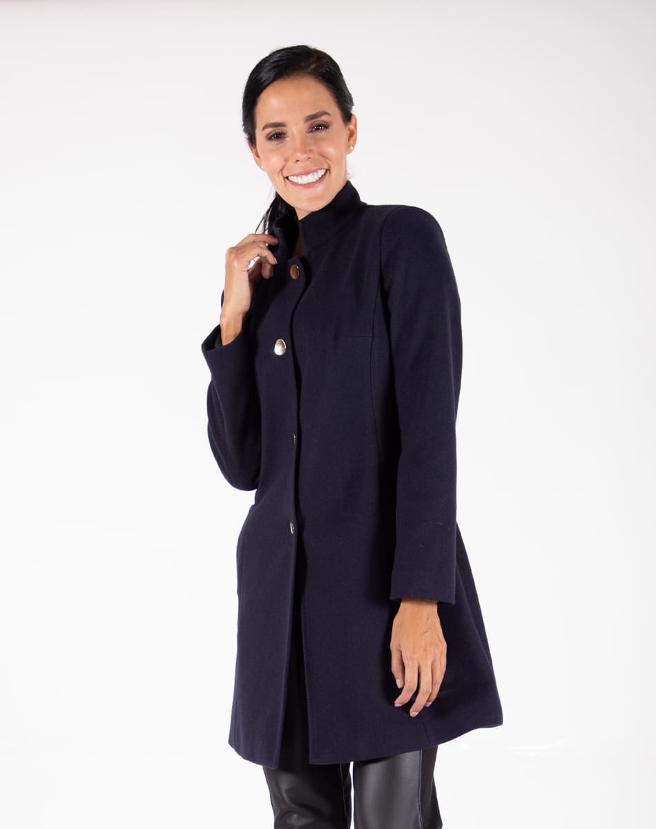 Elegant High Collar Coat