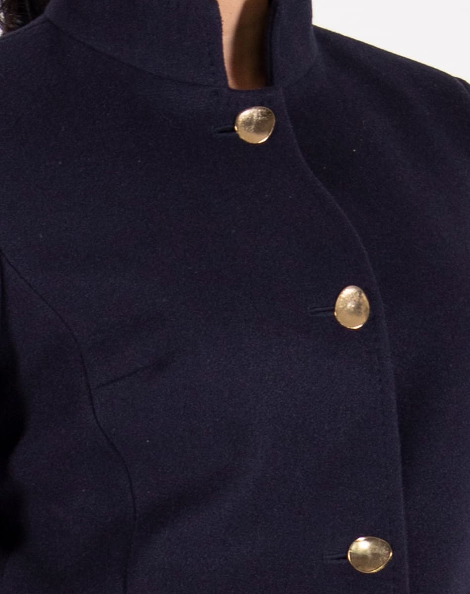 Elegant High Collar Coat