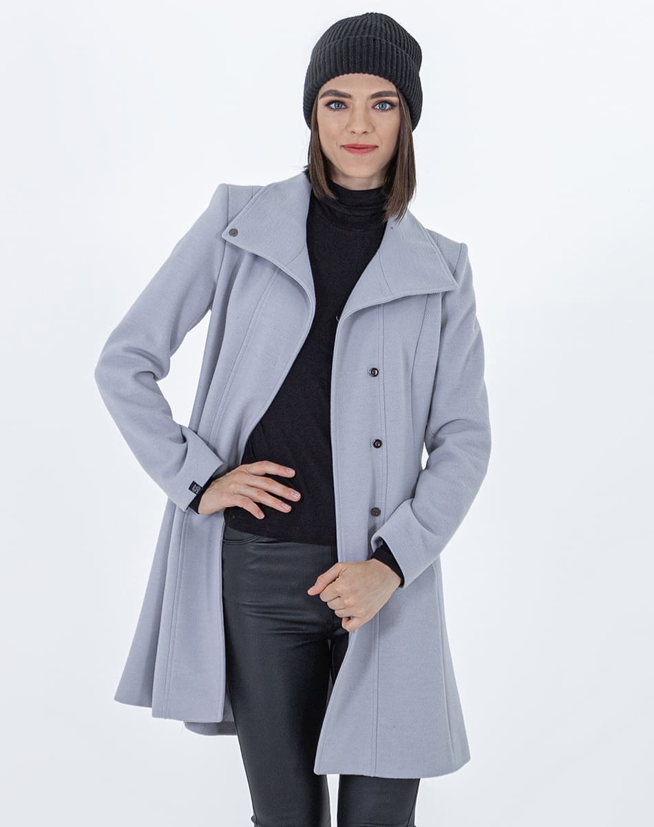 High neck coat