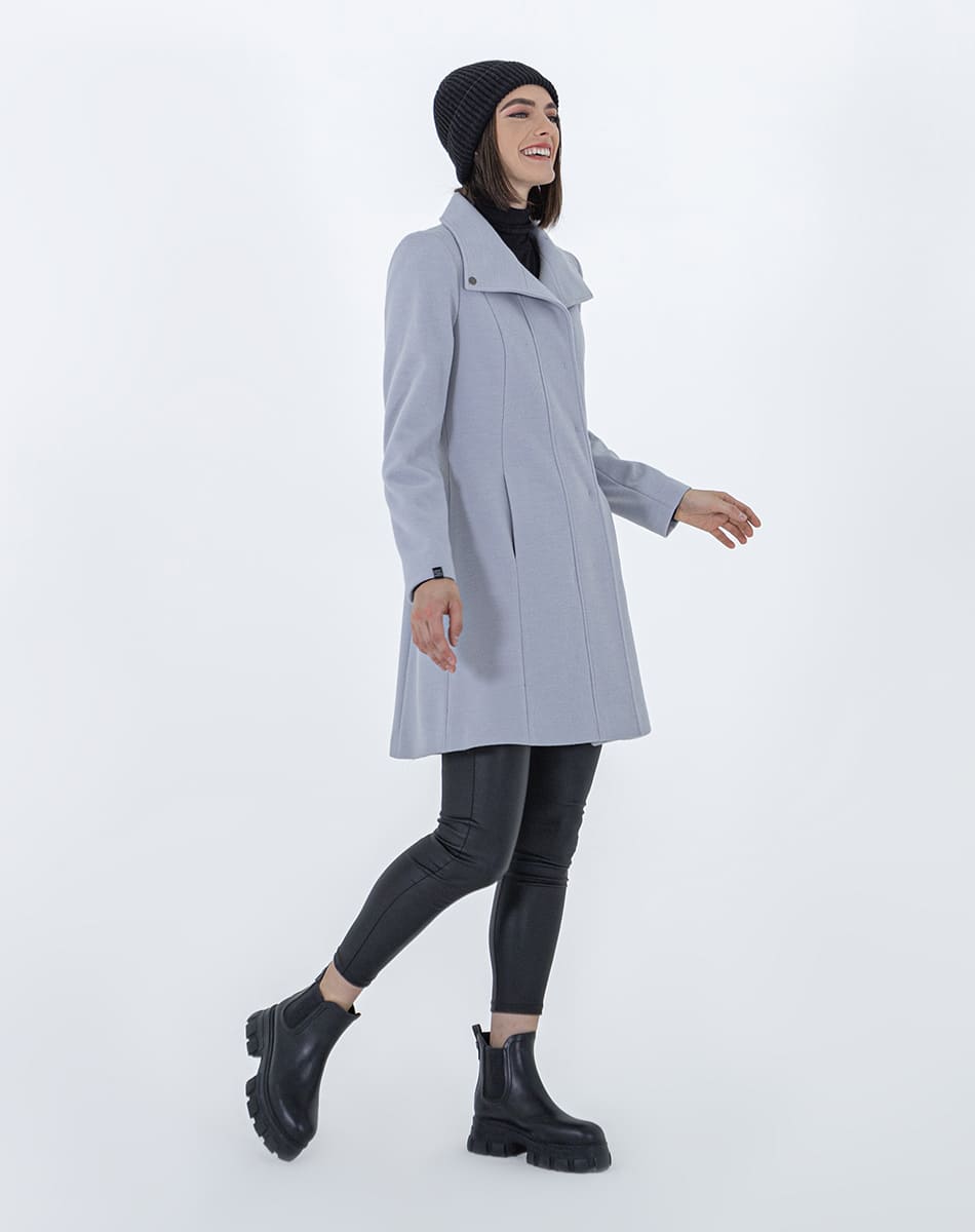 High neck coat