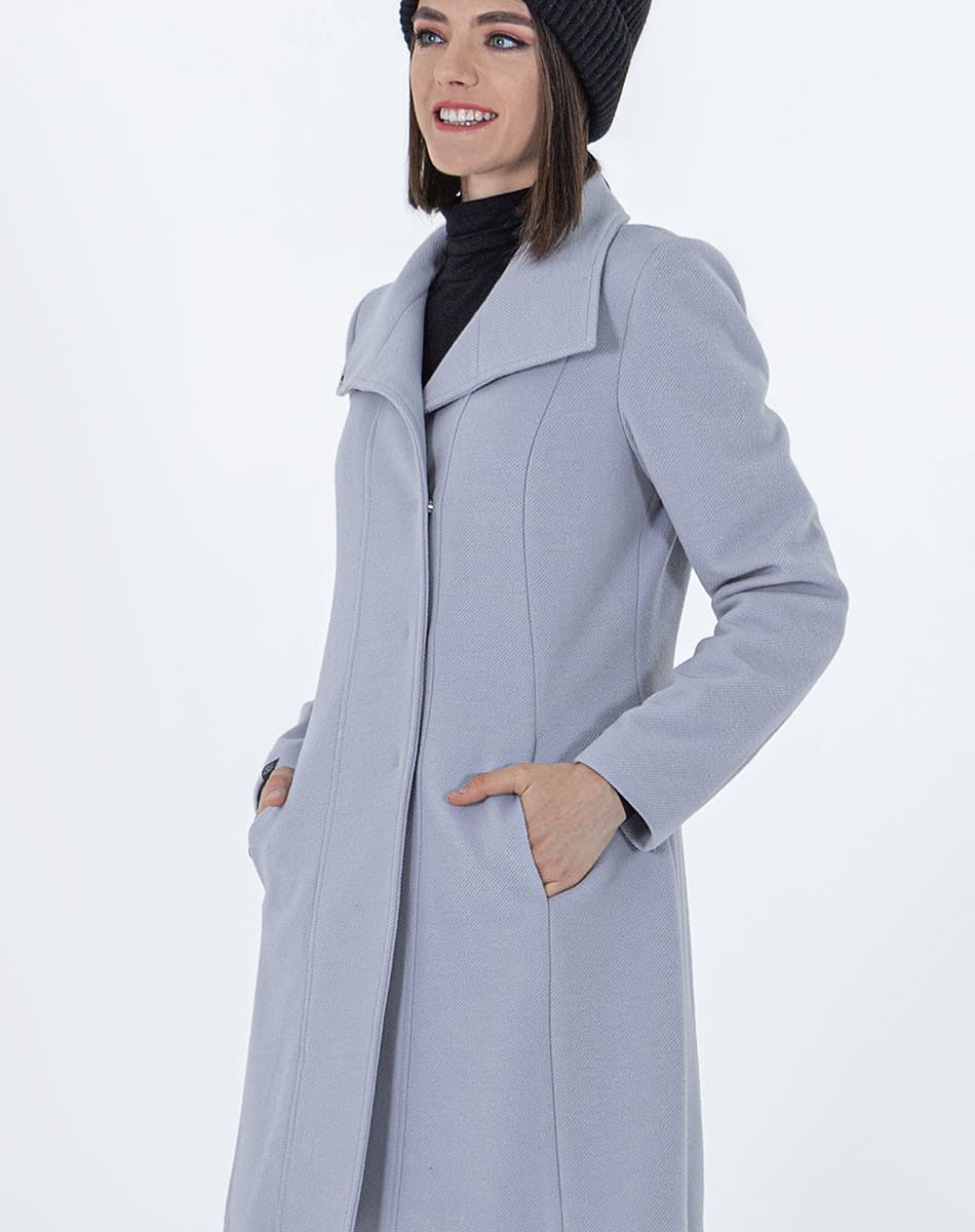 High neck coat