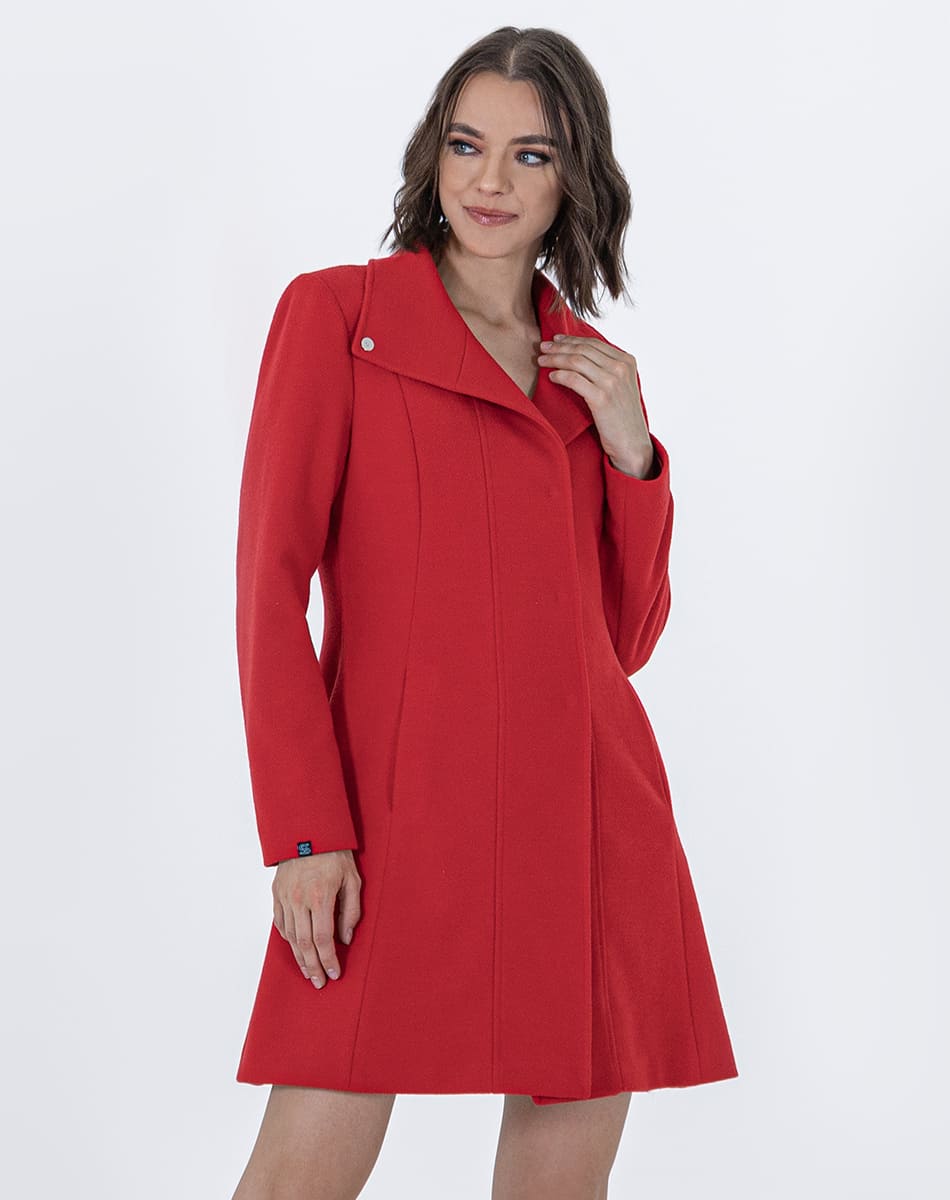 High neck coat