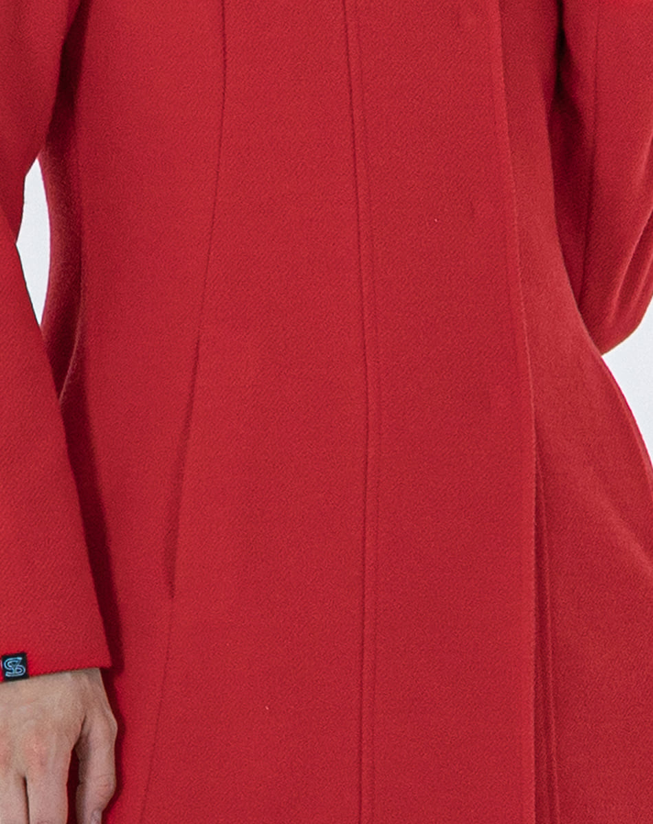 High neck coat