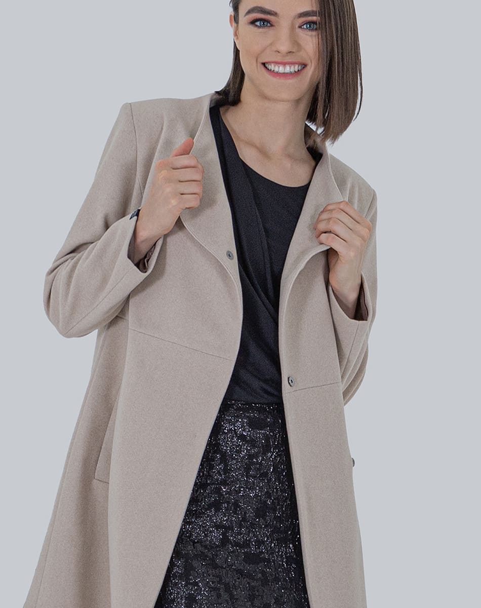 Mao collar coat