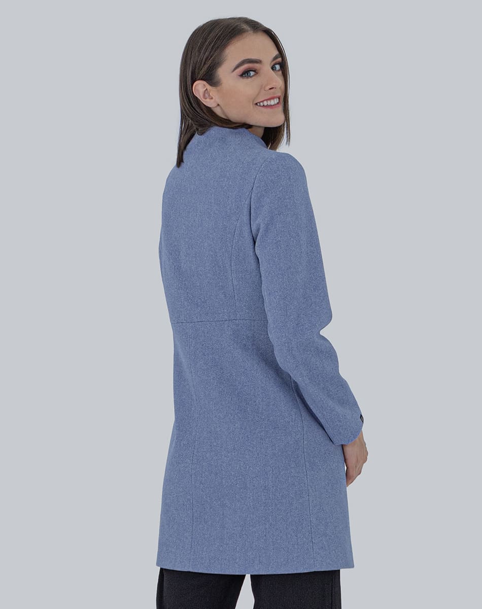 Mao collar coat