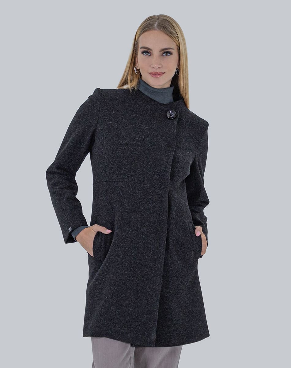 Mao collar coat