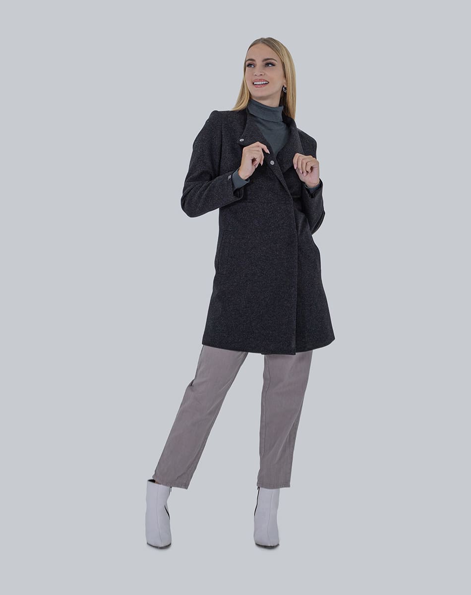 Mao collar coat