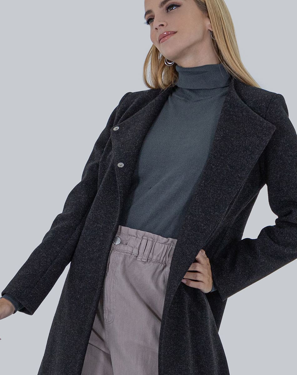 Mao collar coat