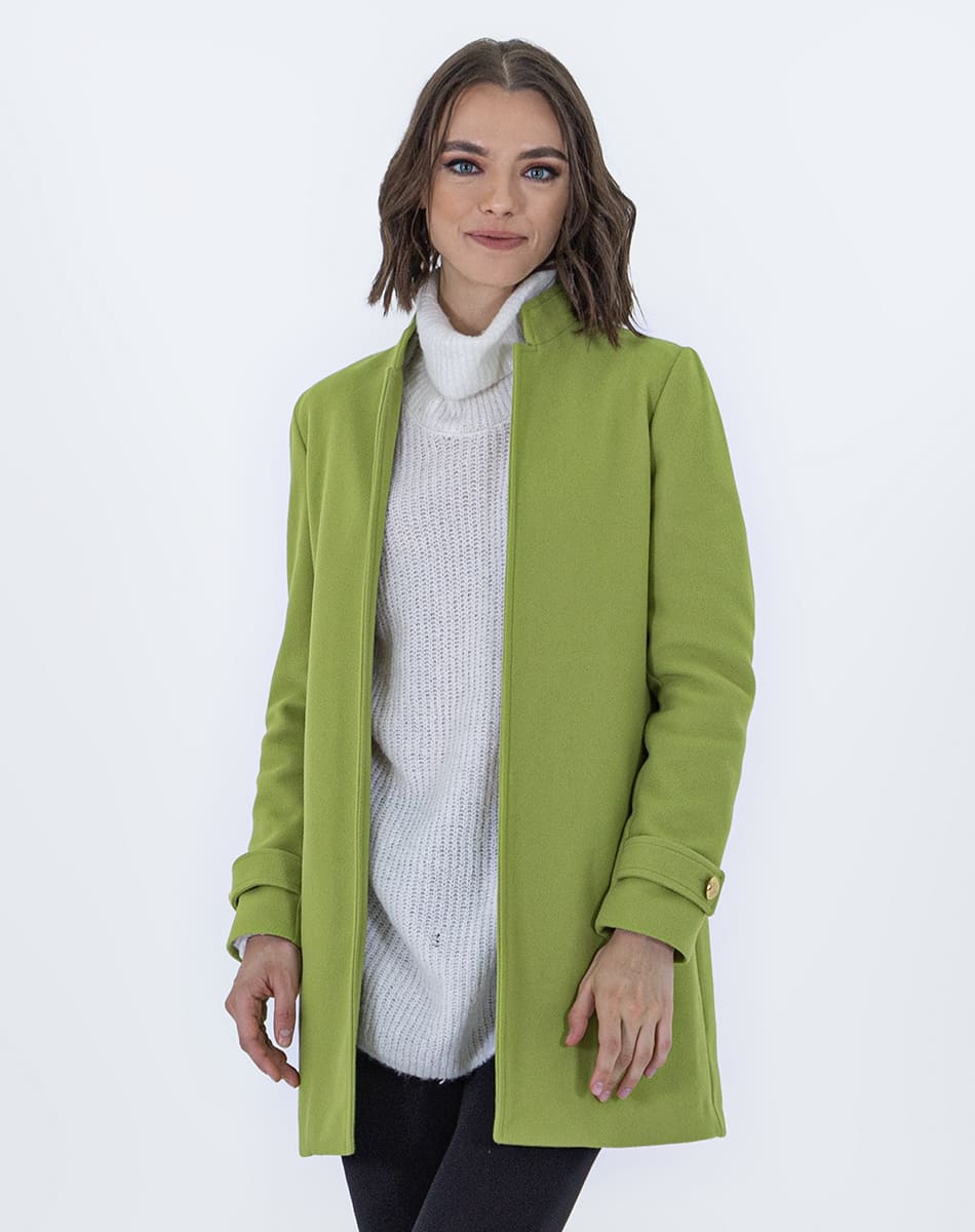 Open Coat With Ribbon On Cuffs