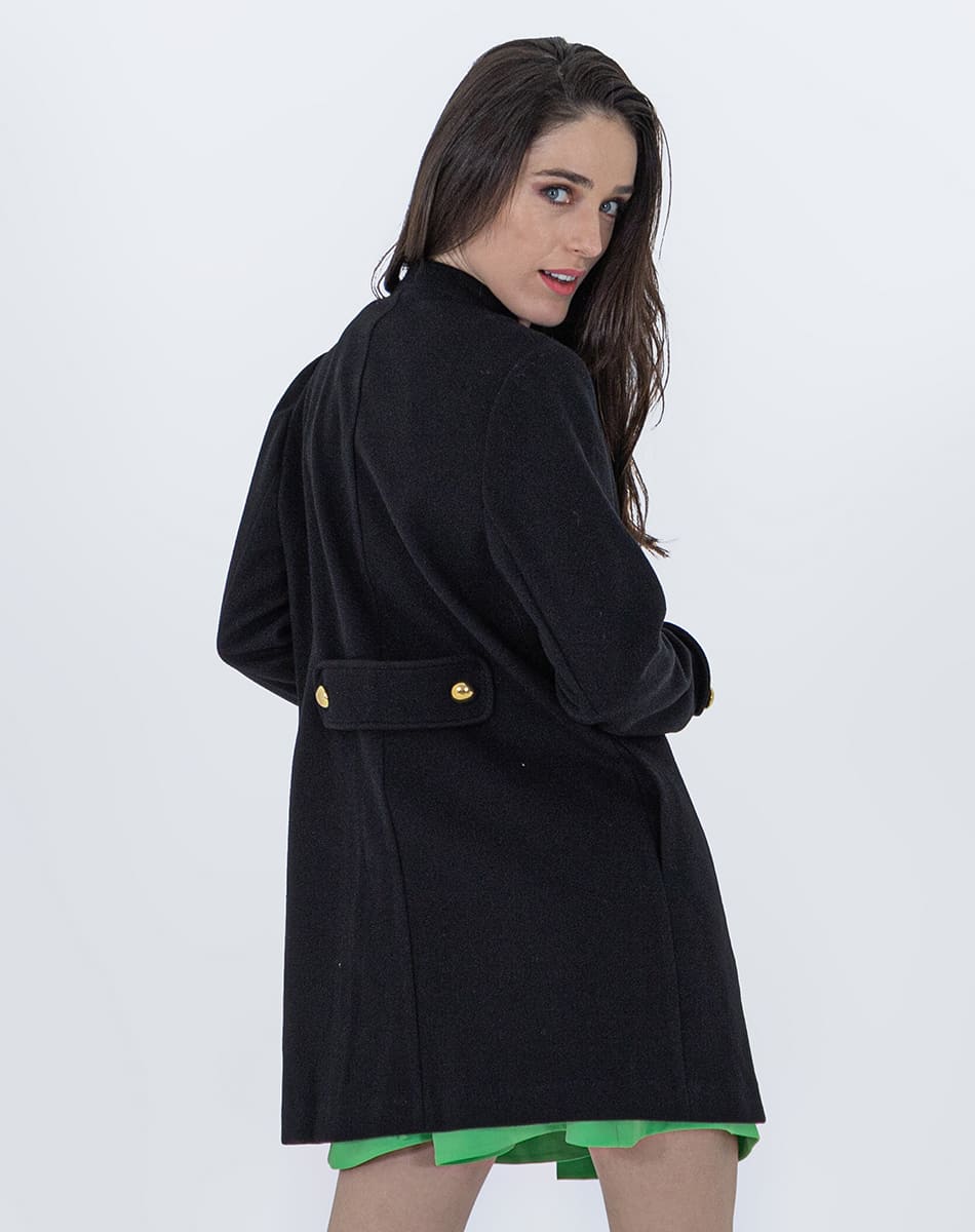 Open Coat With Ribbon On Cuffs