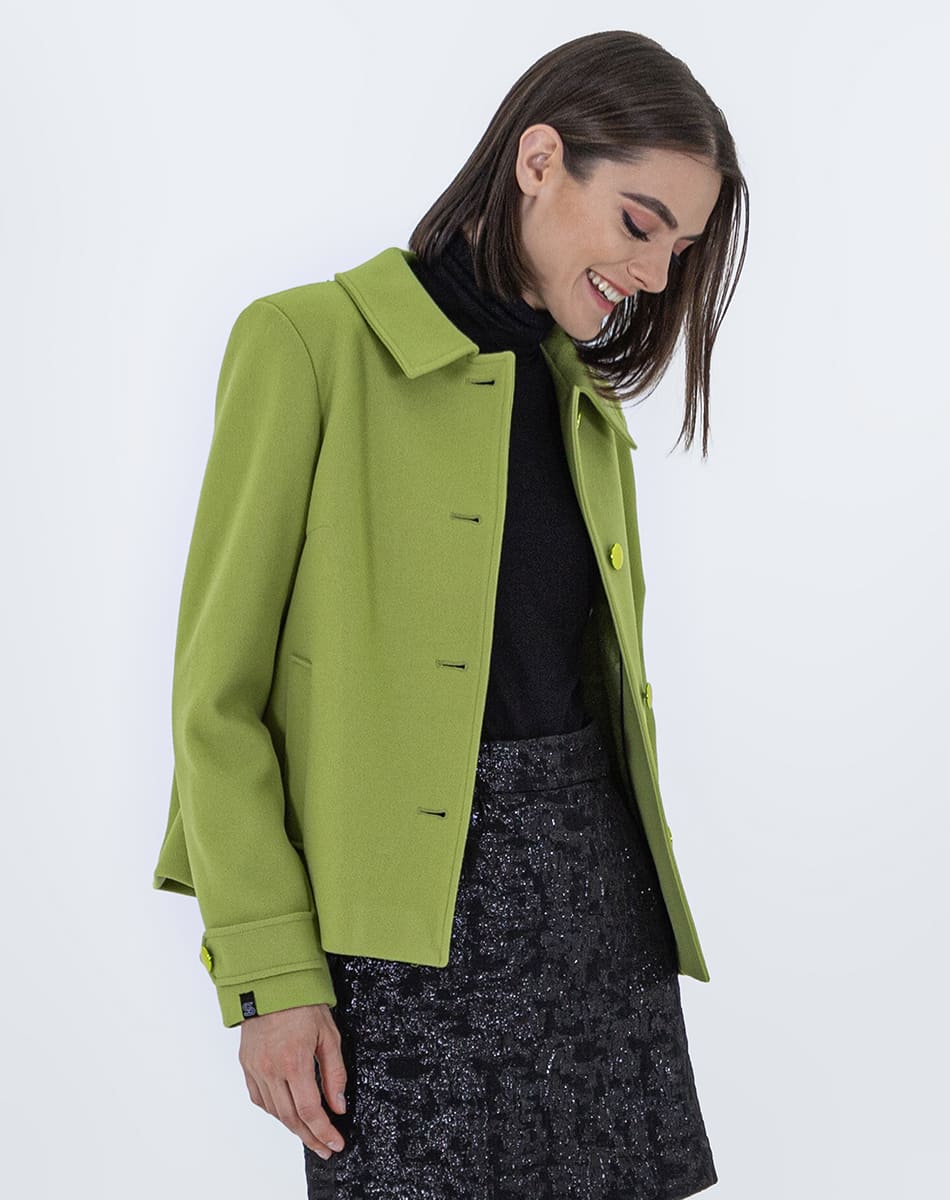 Three Quarter Sleeve Short Coat