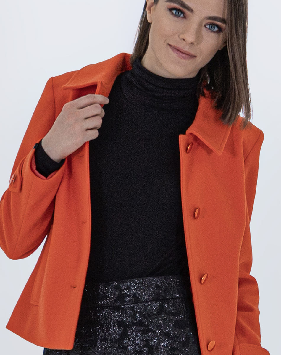 Three Quarter Sleeve Short Coat