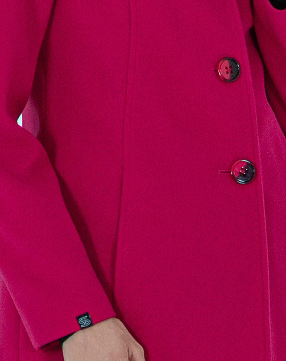 Single Lapel Midi Length Coat
