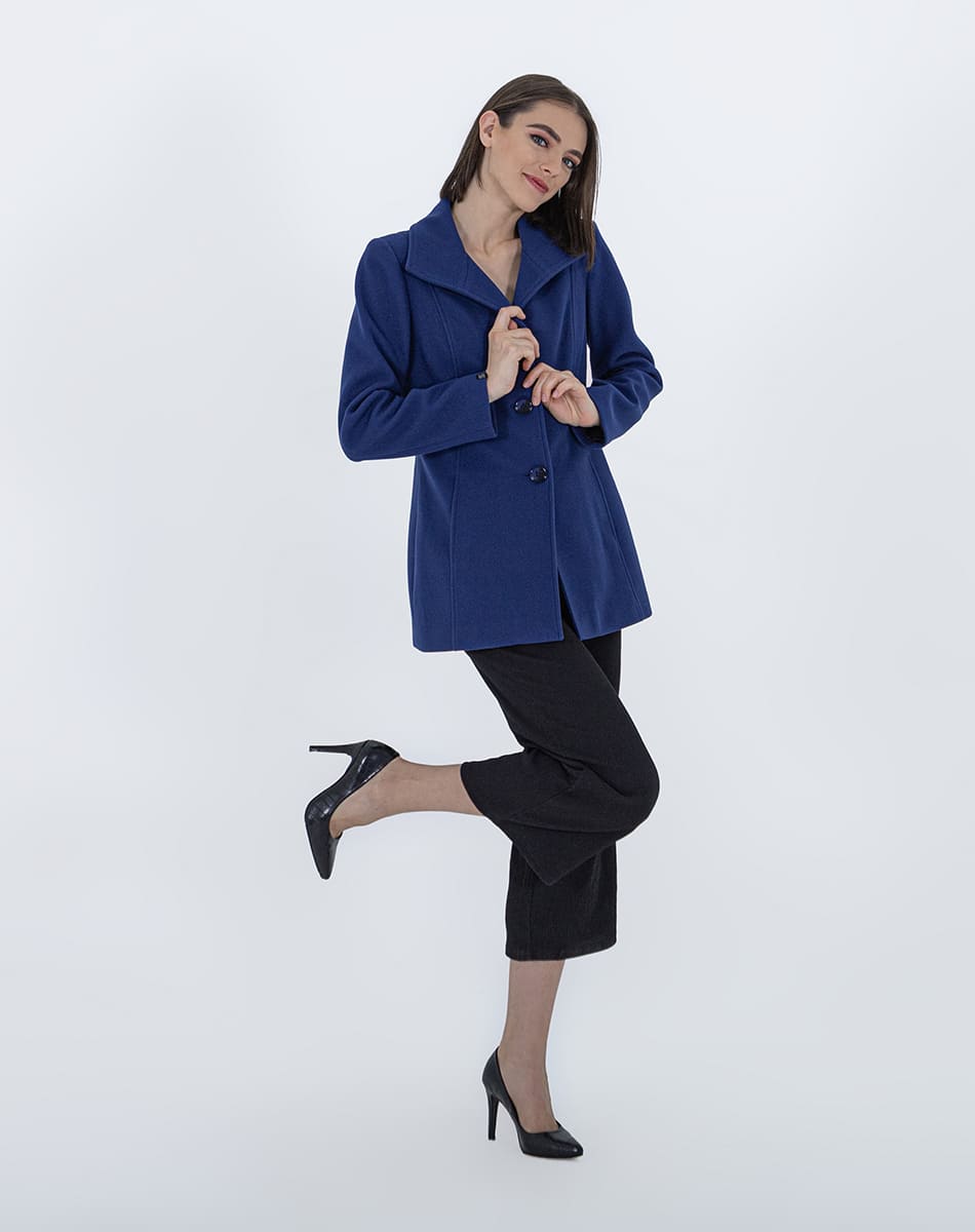 Single Lapel Midi Length Coat