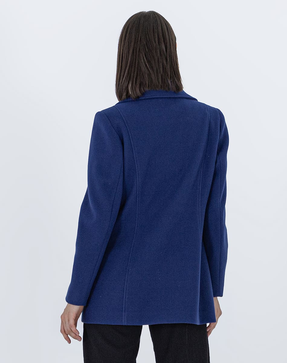 Single Lapel Midi Length Coat
