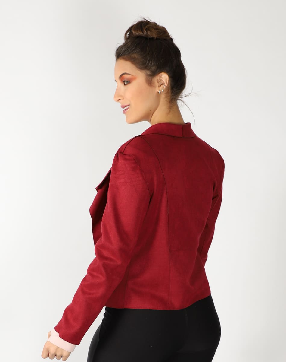 Long loose fit suede