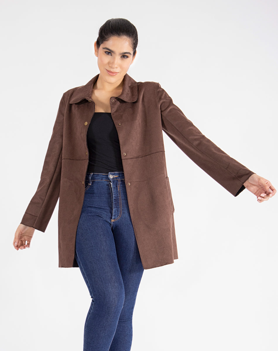 Short Suede Coat