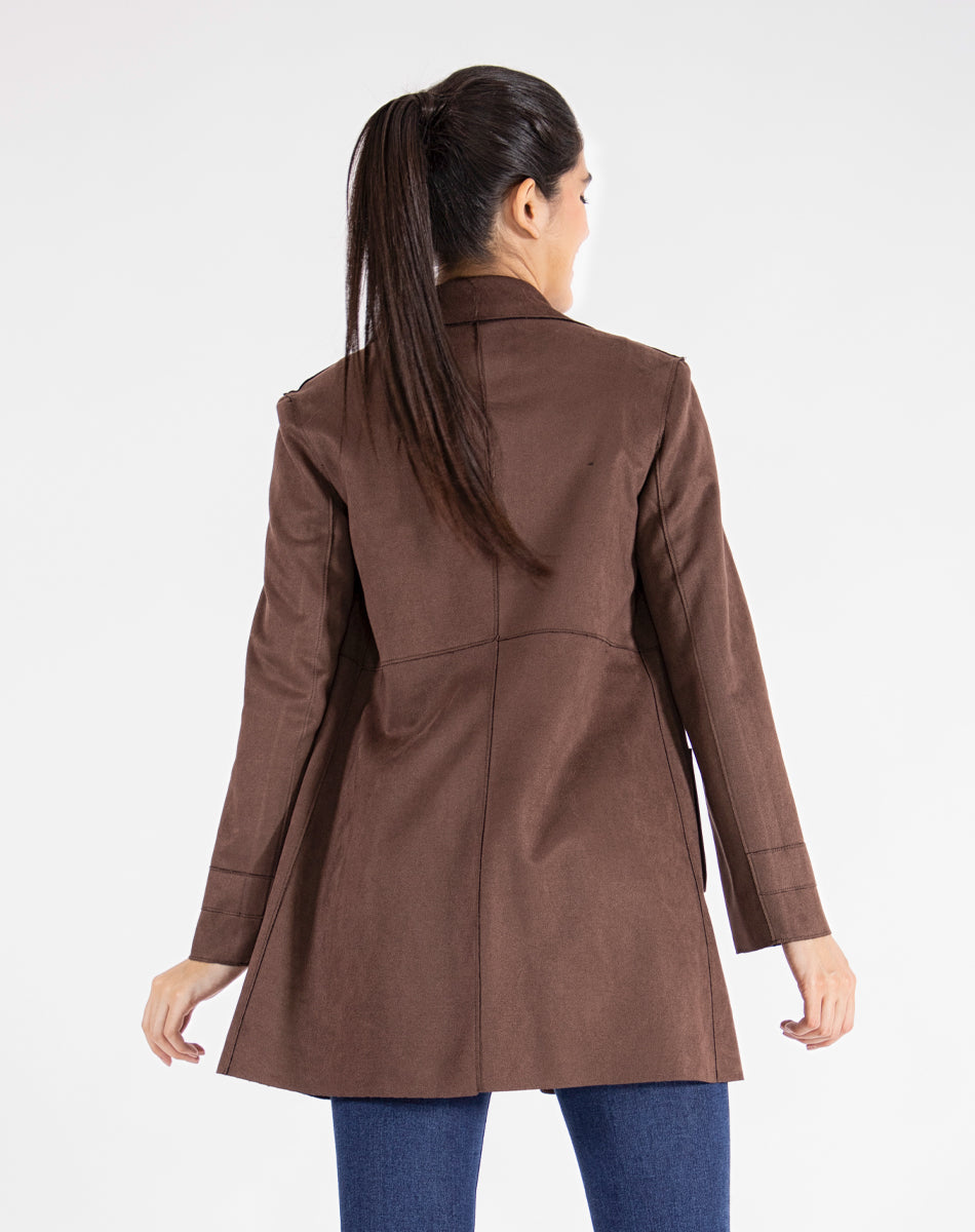 Short Suede Coat
