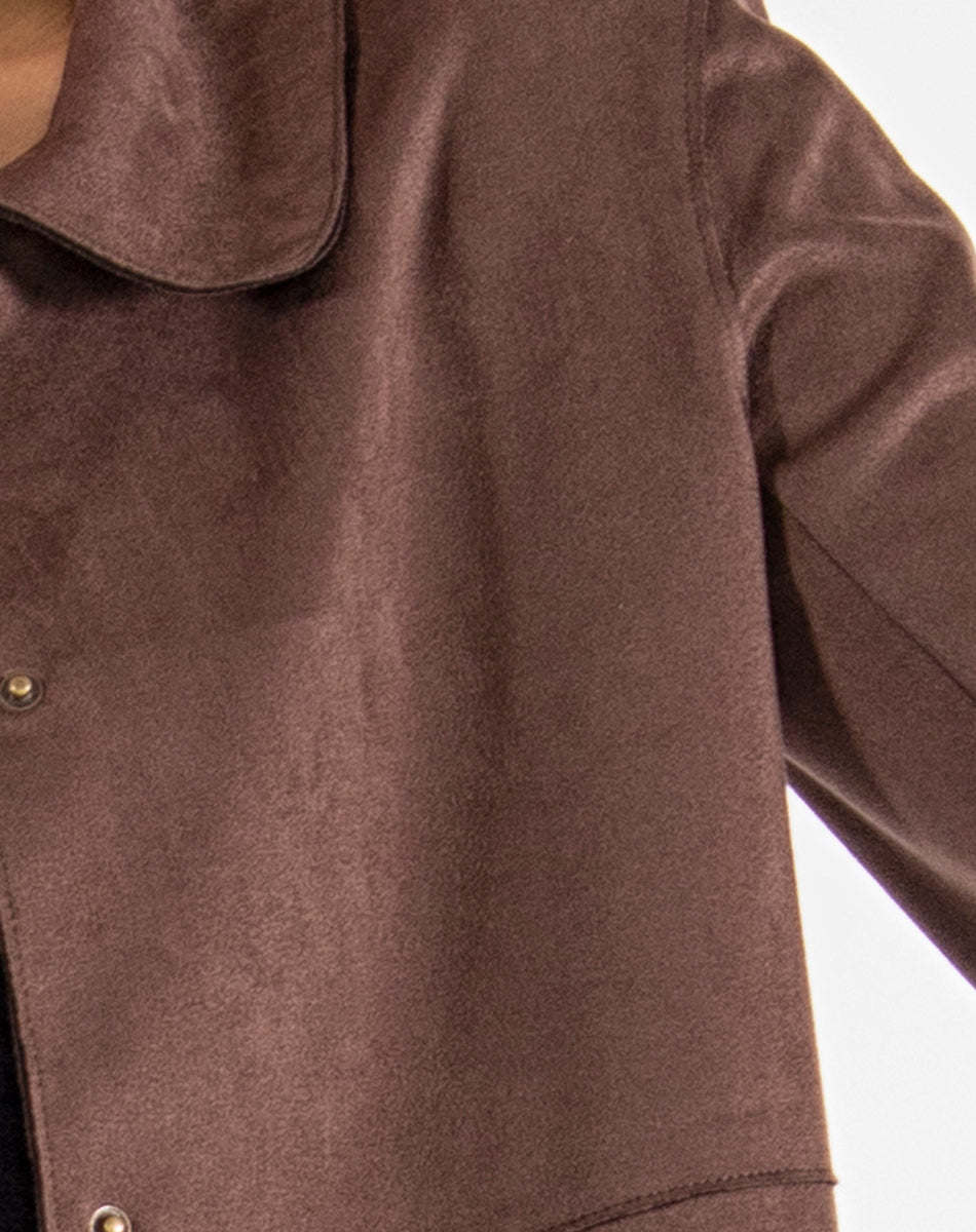 Short Suede Coat