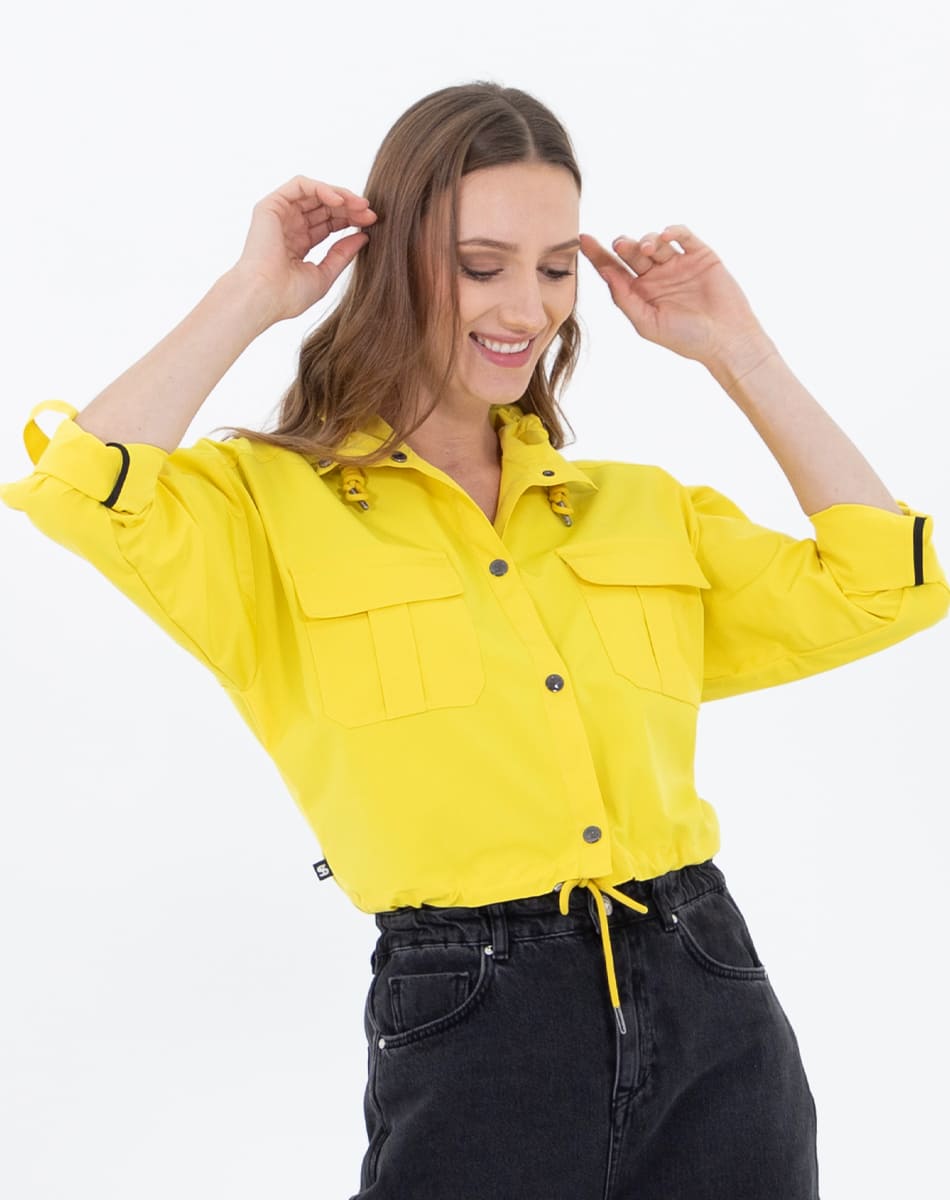 Trendy Girl short length raincoat