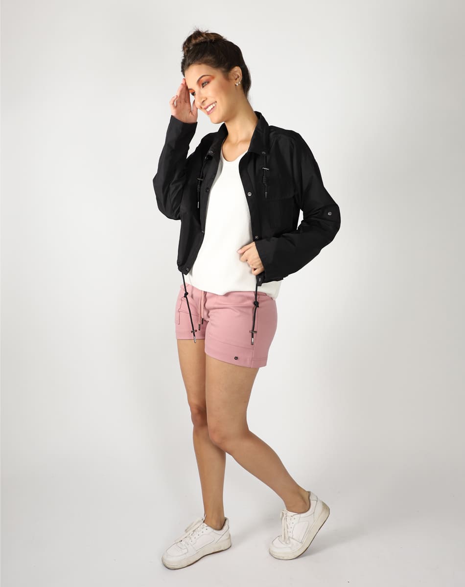 Trendy girl trench coat